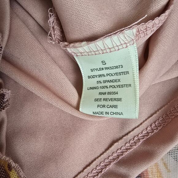 No Comment Marble Print Babydoll Spaghetti Strap Coquette Dress Y2K Boho Mini S - Picture 9 of 14